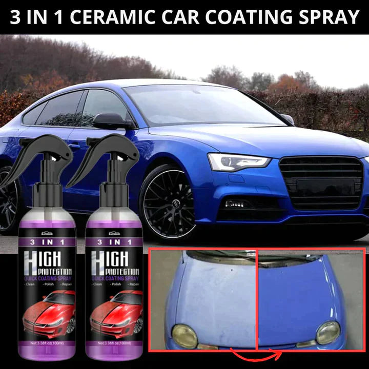 3 in 1 Car Shine/Scratch Spray